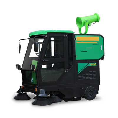 6*8V Limpiador de suelos industrial eléctrico de 4 ruedas de dirección