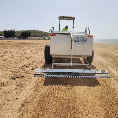 Máquina de limpieza de playas impulsada por un tractor con una eficiencia de trabajo de 20000-30000 m'/h