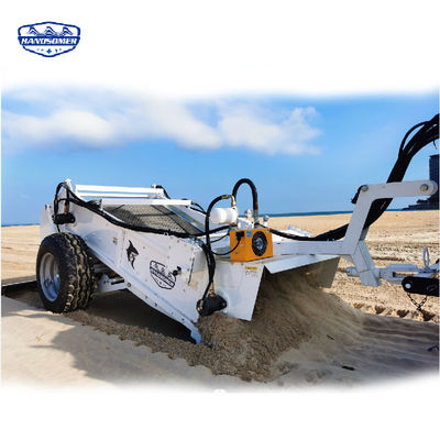 Máquina de limpieza de playas de 1200 kg para operaciones de recolección de piedras de 20000-30000 m'/h