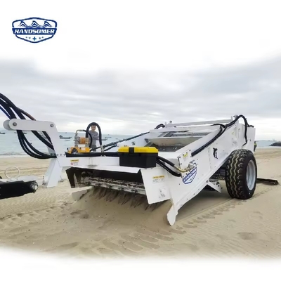 1800 mm ancho de limpieza tractor montado limpiador de arena de playa para producto ambiental