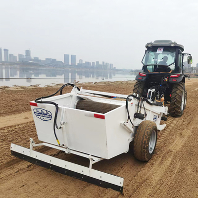 1400 mm ancho de limpieza pantalla vibrante máquina de limpieza de playas para la eliminación de escombros