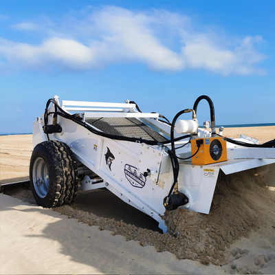 70HP Tractor Attachment 1400mm Acero inoxidable limpiador de playa de pantalla para la limpieza de arena