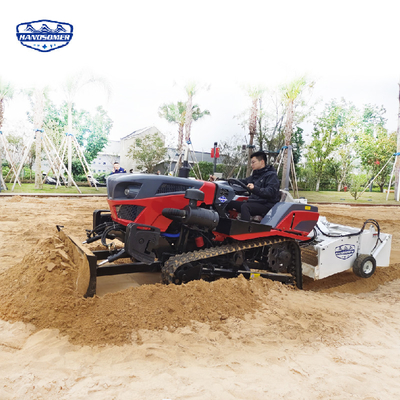 Máquina de limpieza de playa de 800 kg con pantalla vibratoria controlada hidráulicamente para playa de arena