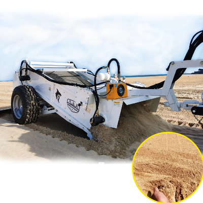 1400 70HP Hermoso Tractor Accesorio Acero Playa Limpiadora Máquina para el proceso de limpieza